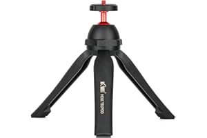 Kiwifotos Mini Treppiede da Tavolo Vlog con Impugnatura per Sony ZV-1 A6100 RX100, Can. M50 M6II G7XIII, Panasonic G100, Zoom H6 DJI Osmo Pocket ecc Compact Mirrorless Entry-level DSLR Selfie Stick
