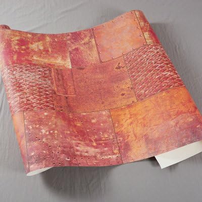 Wapea Industrial Wind Metal Sheet Wallpaper Bar Coffee Shop Restaurant Clothing Store C