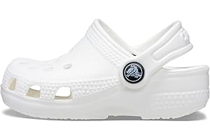 Crocs Unisexe Enfant Littles Clog Sabots, White, 17/19 EU
