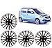 Auto Pearl - Premium Quality Car Full Wheel Cover Caps Black and Silver 13 Inches Press TypeFor - Maruti Suzuki WagonR RS.1299.00