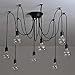 Produktbild Retro Chandelier Vintage Nordic Spider Pendelleuchte Multiple Adjustable Retro Pendelleuchten Loft Klassische dekorative Fixture Lighting Led Home (Birnen ist nicht enthalten). , 8 head