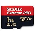 SanDisk Extreme Pro 1 TB microSDXC Memory Card + SD Adapter with A2 App Performance + Rescue Pro Deluxe 170 MB/s Class 10, UH