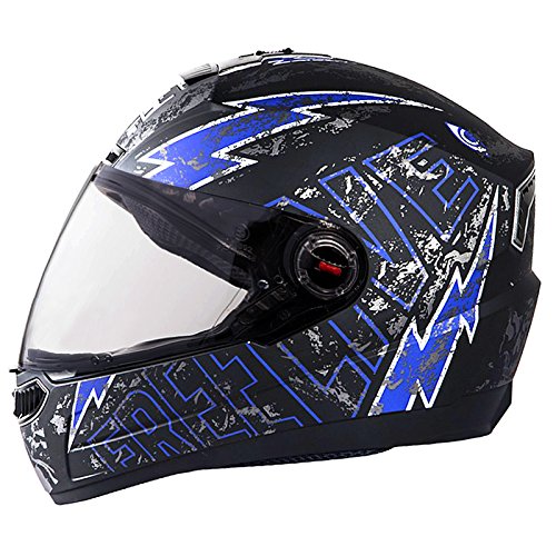 Steelbird Helmet SBA-1 Free Live with Smoke Visor and Matt Finish (Large 600MM, White with Green)