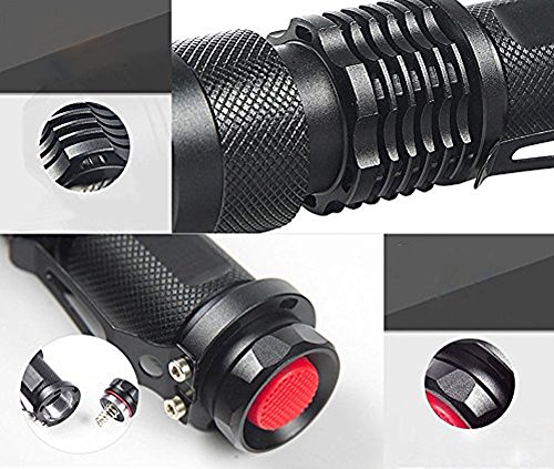 Skaize Schwarzlicht Taschenlampe UV LED-Handlampe Prüfgerät (395nm, Zoombar, Wasserfest IPX7) - 2