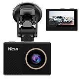 Nicam 1080P Cámara de Coche - Pantalla LCD de 2.45' FHD Car Dash Cam con...