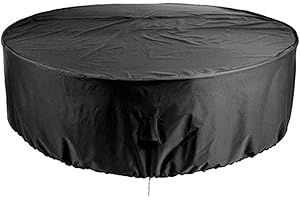 Tongyundacheng Bâche de Piscine Ronde Pliable, Tissu Oxford 420D, imperméable, Coupe-Vent, résistante aux UV, pour Piscine, Spa, Noir