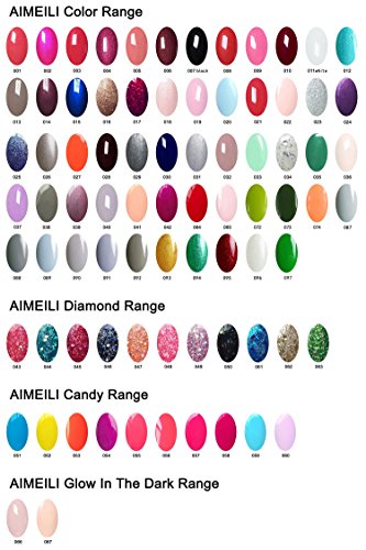 AIMEILI UV LED Thermo Gellack ablösbarer Nagellack Gel Polish – Chocolate Spark (TC05) 10ml - 4