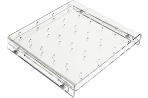 SHARPREPUBLIC HomeDecTime Support pour Bâtonnets De Crème Glacée en Acrylique - Peut Contenir Jusqu'à 24 Bâtonnets De Crème Glacée - Clair, 23 x 22 x 3,5 cm