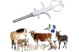 Yanzeo 5 Pack Microchip de Identificación Animal 134.2kHz ISO11784/FDX-B, Etiquetas RFID de 15 Bits para Perros, Gatos y Cerdos, 1.25 X 7mm