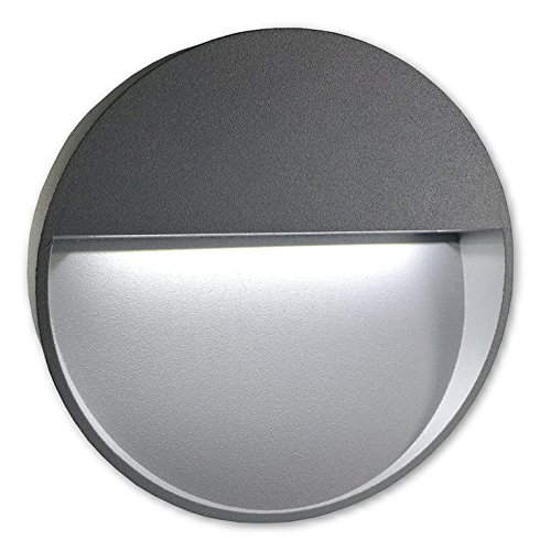 Lichtdiscount - 2W Led Treppenbeleuchtung 230V Aufbauleuchte Wandlampe