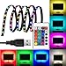 Produktbild LED TV Hintergrundbeleuchtung 2m/6.56ft LED Steifen Kit für 40-60 Zoll TV RGB 5050 led Strip mit Fernbedienung USB Powered TV Beleuchtung Band für Fernseher,andere Bildschirme[Energieklasse A+++]