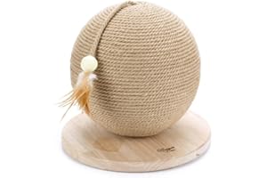 Designed by Lotte Balty - Palla tiragraffi per Gatti, 30 x 30 x 27 cm, Colore: Sabbia