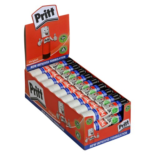 Pritt - Pegamento en barra  25 unidades  11 g  incluye expositor 
