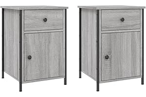 ‎VIDAXL vidaXL Szafki nocne, 2 szt., szary dąb sonoma, 40x42x60 cm