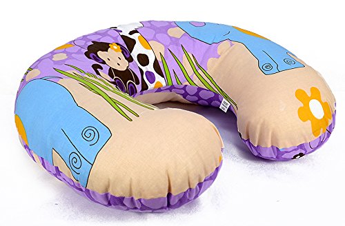 FEEDING PILLOW NURSING MATERNITY Baby Breast Pregnancy (Monkey Violet)