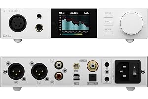 Topping DX5 II DAC-hörlursförstärkare fullt balanserad kombo - dubbel ES9039Q2M 10-bands-PEQ DSD512 native PCM768kHz 6,35 mm