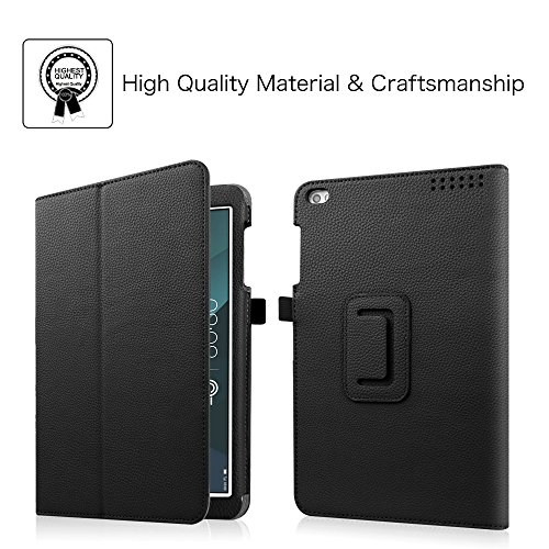 Fintie Huawei MediaPad T1 10 Hülle – Slim Fit Kunstleder (Folio) Schutzhülle Tasche Case Cover Standfunktion und Stylus-Halterung für Huawei MediaPad T1 10.0 LTE / WiFi (9,6 Zoll) Tablet-PC, Schwarz - 4