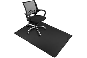 MACUNIN Bodenschutzmatte | Bürostuhl Unterlage | 90 x 140 cm | Hartboden | Verbesserte Version - Mehrzweck-Stuhlteppich für zu Hause (schwarz, 140x90cm)