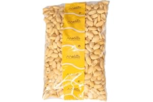 Meditts - Almendras Peladas 1 kg | Enteras y Crudas | Sin Cáscara | 100% Naturales | Ricas en Proteínas, Fibra y Grasas Saludables | Cocina y Repostería | Apto para Veganos