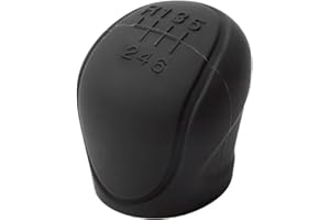 GROVL Car Gear Shifter Cover, Elastic Silicone Stick Shift Knob Cover, Universal - Suitable for Manual Transmissions (Black)