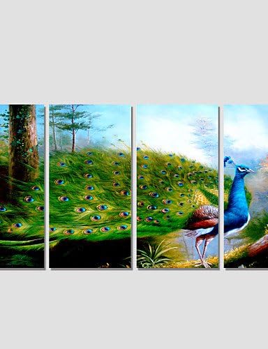 SDYJQ Canvas Print Art Set Of 5 Wall Pictures For Linving Room Abstract Phoenix Scenery Pictures Home Decor , 16" x 16" #2729