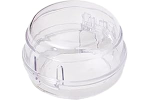 RAOPUZI Transparent Couverture de Bouton, 4/6 Pièces Couvre Bouton de Cuisinière, Transparent Cuisinière à Gaz Couvre Bouton, pour Sécurité de Enfants Protection,pour Cuisine Sécurité (6 PC)