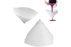 mkemka 50 Stück Lacksiebe Filterkegel Papiertrichter Einweg Farbe Papier Siebe Papier Lackfilter Nylon Konisches Papier Filter für Autolack und Filtern Farbe