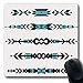 Produktbild Luancrop Mauspads für Computer American Arrow Ethnische Grenzen Abstrakter Stammes-Azteken-Boho-Teppich Cherokee Circle Design Triangle rutschfeste, längliche Gaming-Mausunterlage