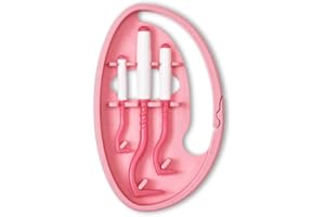 TICK TWISTER Neumático de garrapata para perros, gatos y humanos (juego de 3) – extracción fácil, rápida y sin dolor – pinza para garrapatas con caja de almacenamiento, ideal para viajes y en casa (rosa, 1 set)