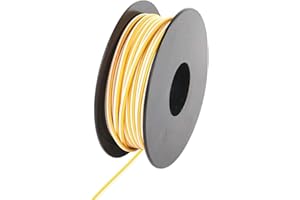 Xenterio LiYZ Flachleitung (Zwillingslitze), hochflexibel, 2x0,14mm², 25m Spule, Adernfarben weiß/gelb