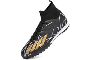 XUANKE Football Boots Boys Astro Turf Men Indoor Futsal Shoes Unisex Youth Rugby Shoes Adult AG FG TF Wide Training Sneaker Breathable