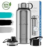 ✅ DER TESTSIEGER* - 12h WARM & 24h KALT | SETZEN SIE AUF DAS ORIGINAL - DIE #1 doppelwandig vakuum-isolierte Edelstahl Trinkflasche mit 3 verschiedenen Trinkverschlüssen für Alltag, Sport und Outdoor. Höhe: 24,2 cm, Ø 9,1 cm, Vol.: 950ml, Gewicht: 439g. (*Aktueller Vergleichssieger (Kategorien 