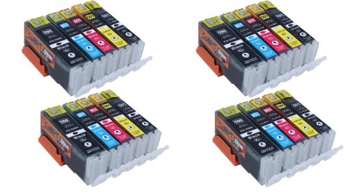 Start – 20 XL Ersatz Chip Patronen kompatibel zu Canon PGI-550BK XL Schwarz, CLI-551BK XL Foto-Schwarz, CLI-551C XL Cyan, CLI-551M XL Magenta, CLI-551Y XL Gelb für Canon Pixma iP7250, iP8750, iX6850, MG5450, MG5550, MG6350, MG6450, MG7150, MX725, MX925