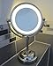Round Magnifying LED Illuminated Bathroom Make Up Cosmetic Shaving Vanity Mirror