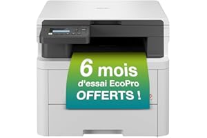 Brother DCP-L3520CDWE Imprimante Laser Couleur Multifonction 3 en 1 (Impression/Copie/Scan) | Recto-Verso Automatique en impression | 18ppm | Abonnement ECOPRO 4 Mois OFFERTS