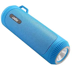 Artis BT22 Portable Wireless Bluetooth Speaker with LED Flash Light/FM/USB/TF Card Reader/AUX in & Hands Free Calling Mic.(Blue) (8W RMS Output)