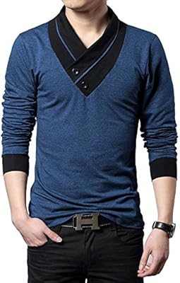 Seven Rocks Men's Cotton T-Shirt (Un-Nm_Navy Melange_)