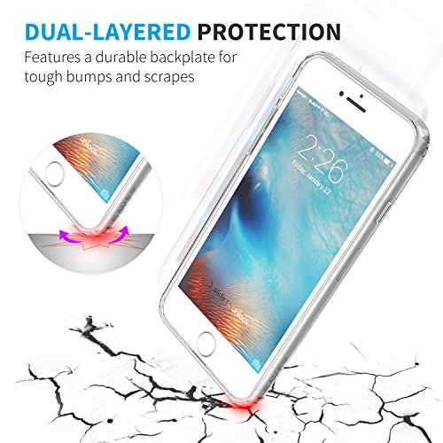iPhone 7 Plus Funda  SAVFY   Funda Trasera Transparente   Gel Transparente Silicona de Carcasa Case para Apple iPhone 7 Plus