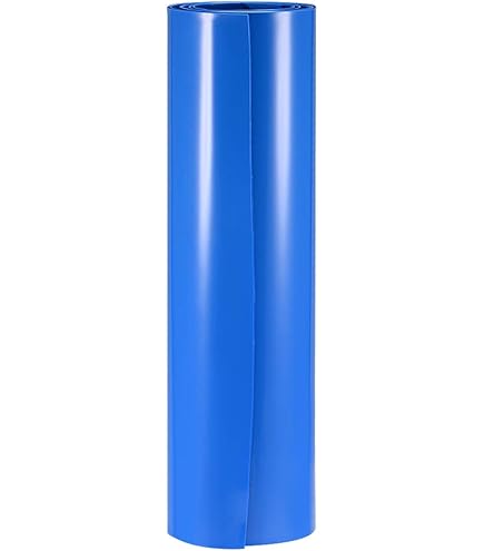 ISOLATECH PVC Heat Shrink Tubing By The Metre, Dark Blue, Glueless Flat Dimension 150 Mm (95.5 Mm) 1 M 2:1 Insulate 18650 Batteries Unmarked Batteries (95.5 Mm 1 M
