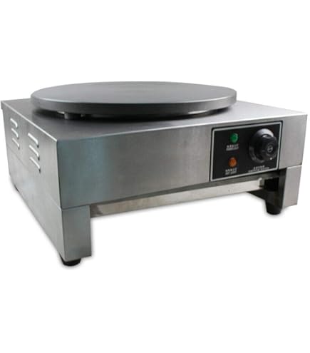 LKHDONG Elektrische Crepes Maker 45cm – Profi Crepesplatte 2,8KW Mit Antihaft & Zubehör