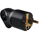 legrand 050194 Professional Socket with Pull Ring, 3680 W, 230 V, Black | Plug Plug, 2P+T 16A German Standard, with Ring Pull