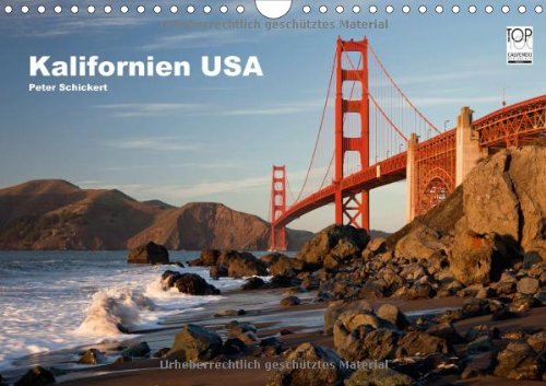 Kalifornien USA (Wandkalender 2014 DIN A4 quer): 13 traumhafte Reisefotos aus dem Westen der Vereinigten Staaten. (Monatskalender, 14 Seiten)