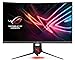 Produktbild Asus ROG Strix XG32VQ 81,28 cm (32 Zoll) Monitor (Curved, WQHD, 144Hz, HDMI, DisplayPort, Mini-DP, 4ms Reaktionszeit) dunkelgrau/rot