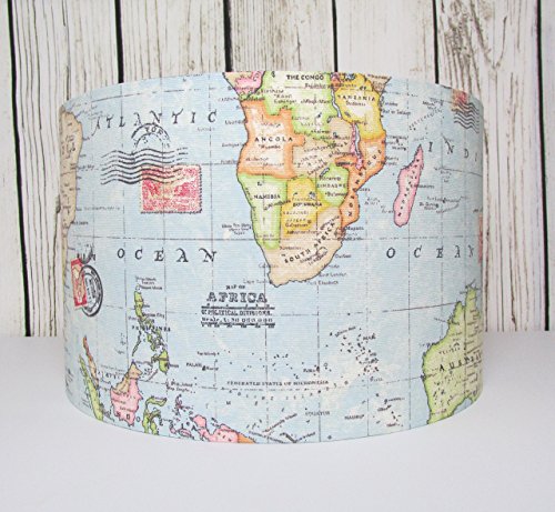 World Map Lampshade - Choice of Interiors