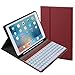 Produktbild Sunny Hülle für iPad Pro 11 Zoll Bluetooth-Tastaturkoffer, Release 2018, Ultradünne abnehmbare Leder-Schutzhülle Nano-Tuchstruktur für Apple iPad Pro 11"2018 Release schwarz,Red