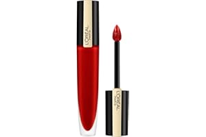 L'ORÉAL PARIS L'Oreal Paris Make-up Designer Rouge Signature, Magnetize Pintalabios Metálico Permanente, Color 203 Rojo, 1 Unidad (Paquete de 1)