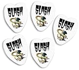 Púas de guitarra Slash 5 X Love Heart Púa Para Guitarra Both Sides Printed