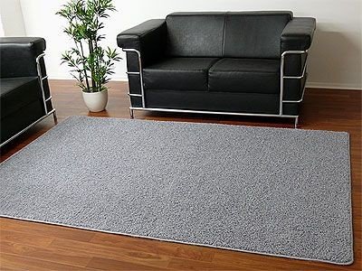Teppich Hochflor Shaggy Prestige Grau in 22 Größen, Größe:300x300 cm