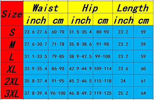 DODOING Damen Mädchen Hot Capri Shapers Pants Schwitzhose Fitnesshose Training Capri Schlank Hose Neopren - 4