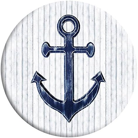 CLZY Fashion Multifunction Pop Holder Socket Expanding Stand and Grip Mount for Smartphones, Tablets - Navy Blue Anchor